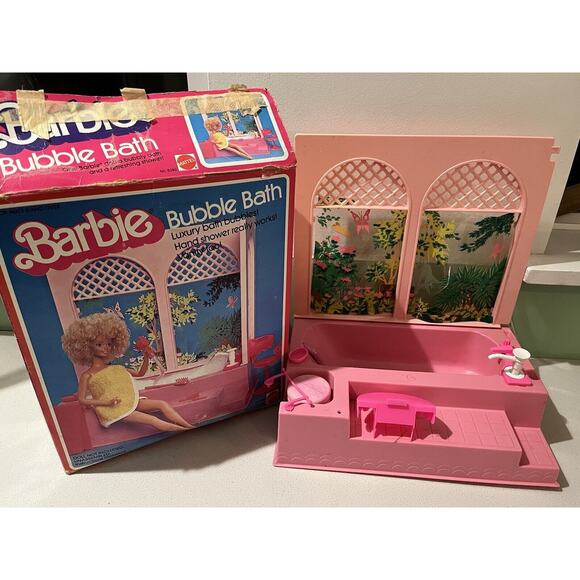 Vintage Barbie Bubble Bath 5280 Mostly Complete 1981 with Box USA Made - Picture 1 of 10